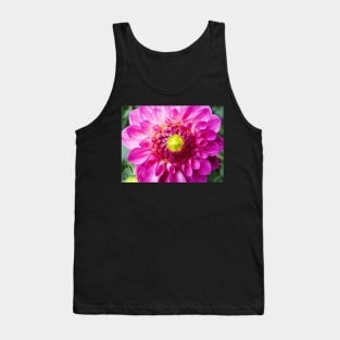 Pink Dahlia Bud Tank Top